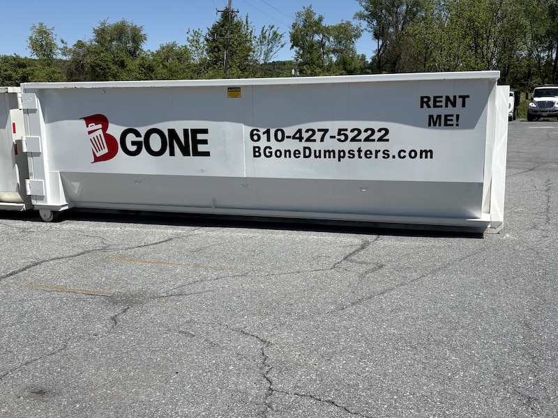 30-yard dumpster for rent.